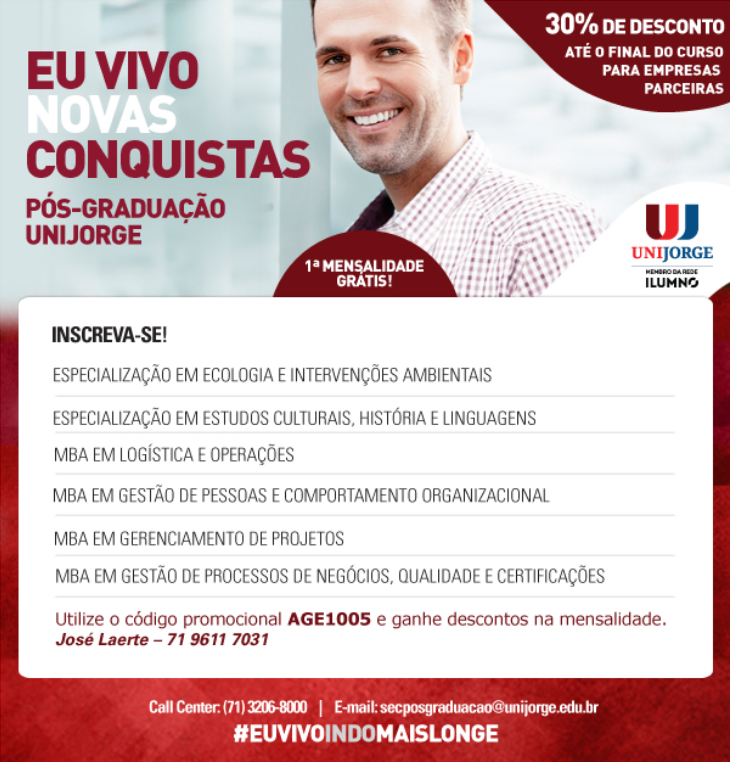 Pós-graduação EaD da Unijorge 2014.2 com inscrições abertas – Campus Stiep e Iguatemi