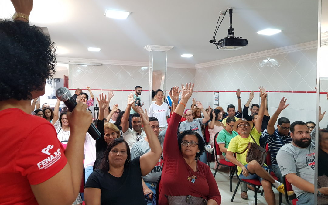 18%: Trabalhadores aprovam desconto de 3% em favor do SINTAJ
