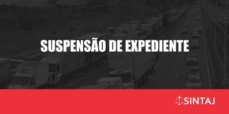 SINTAJ terá expediente suspenso nesta segunda-feira (28)