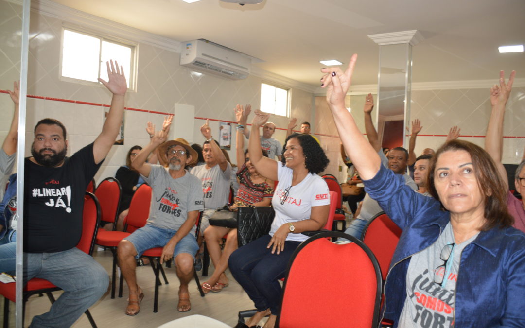 Trabalhadores filiados ao SINTAJ elegem comissão e aprovam regimento eleitoral da entidade