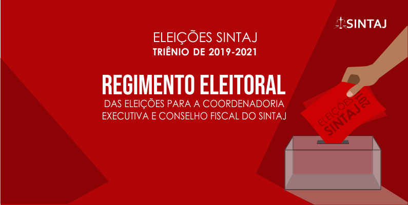 Regimento eleitoral do SINTAJ